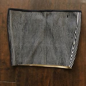 Black and white bandeau top